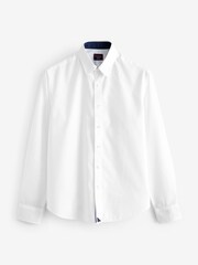 UNTUCKit White/Navy Wrinkle-Free Relaxed Fit Las Cases Special Shirt - Image 5 of 5
