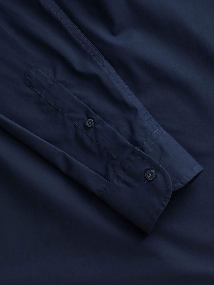 UNTUCKit Blue 100% Cotton Wrinkle-Free Relaxed Fit Castello Shirt - Image 6 of 6