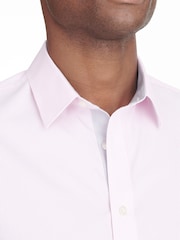 UNTUCKit Pink Wrinkle-Free Slim Fit Douro 100% Cotton Shirt - Image 5 of 5