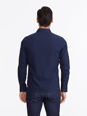 UNTUCKit Navy 100% Cotton Wrinkle-Free Relaxed Fit Castello Shirt - Image 2 of 6