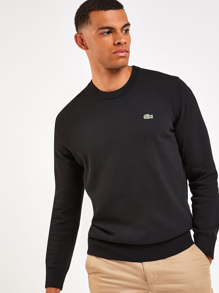 Lacoste 100% Cotton Crew Neck Sweater - Image 1 of 7