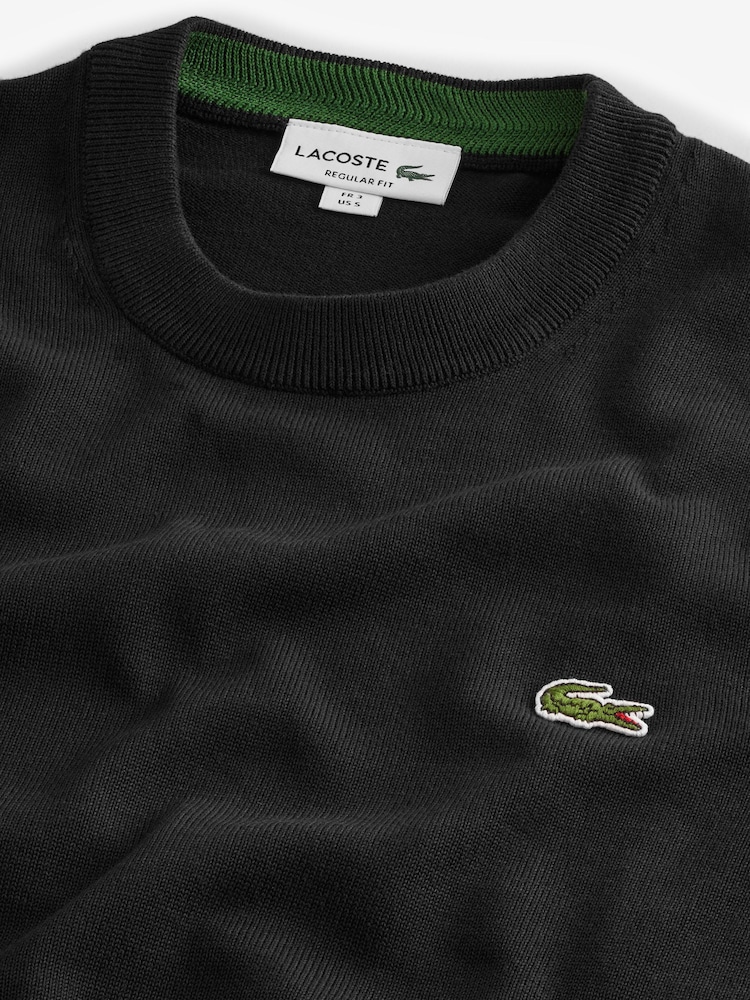 Lacoste 100% Cotton Crew Neck Sweater - Image 6 of 7