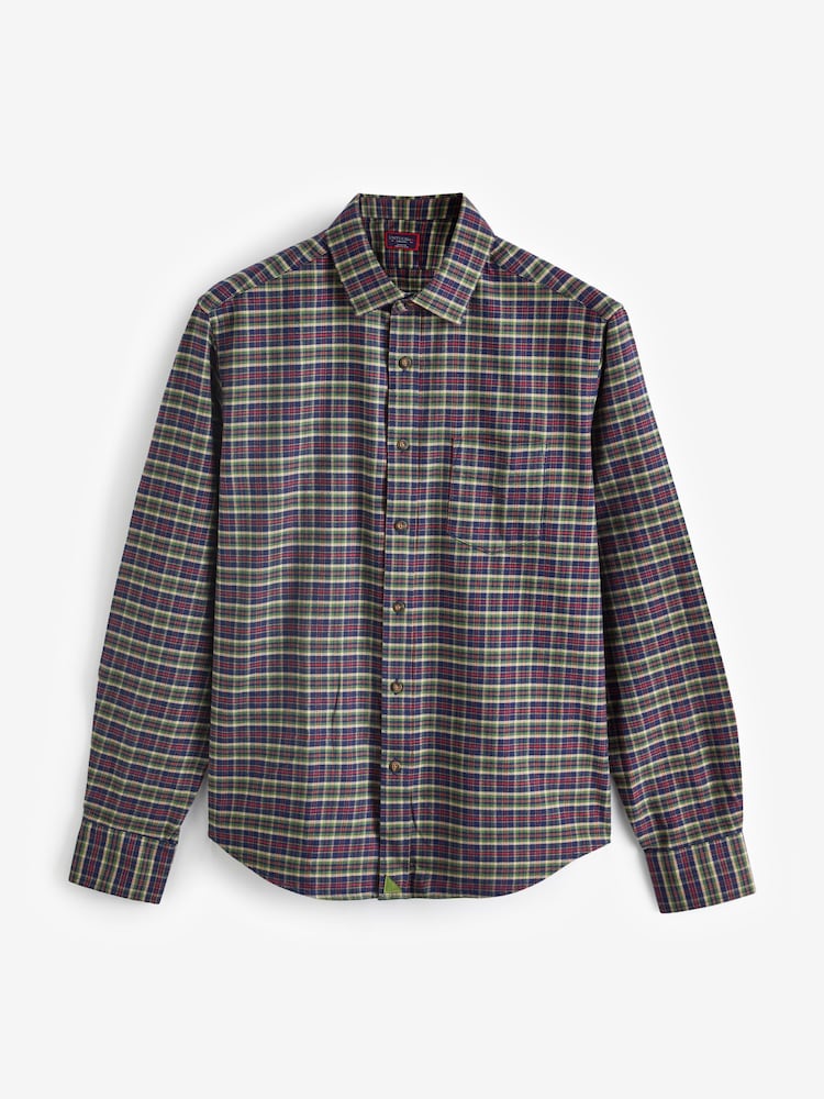 UNTUCKit Blue Flannel Regular Fit Thelander Shirt - Image 5 of 5