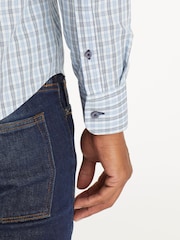 UNTUCKit Blue Sky Wrinkle-Free Regular Fit Durif 100% Cotton Shirt - Image 3 of 5