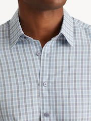 UNTUCKit Blue Sky Wrinkle-Free Regular Fit Durif 100% Cotton Shirt - Image 4 of 5