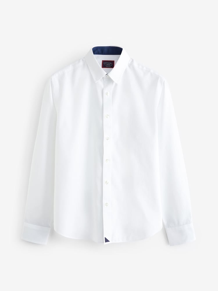 UNTUCKit White Cream 100% Cotton Wrinkle-Free Relaxed Fit Las Cases Special Shirt - Image 5 of 5 UNTUCKit White Cream 100% Cotton Wrinkle-Free Relaxed Fit Las Cases Special Shirt - Image 5 of 5