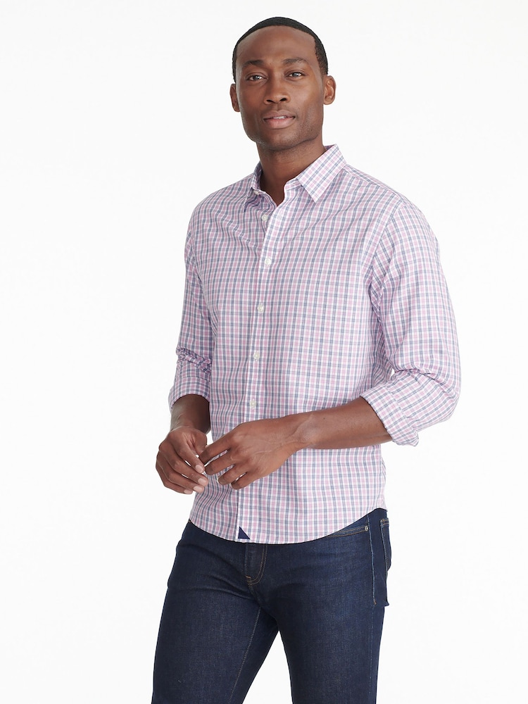 UNTUCKit Pink/Blue 100% Cotton Wrinkle-Free Slim Fit Dolcetto Shirt - Image 1 of 6