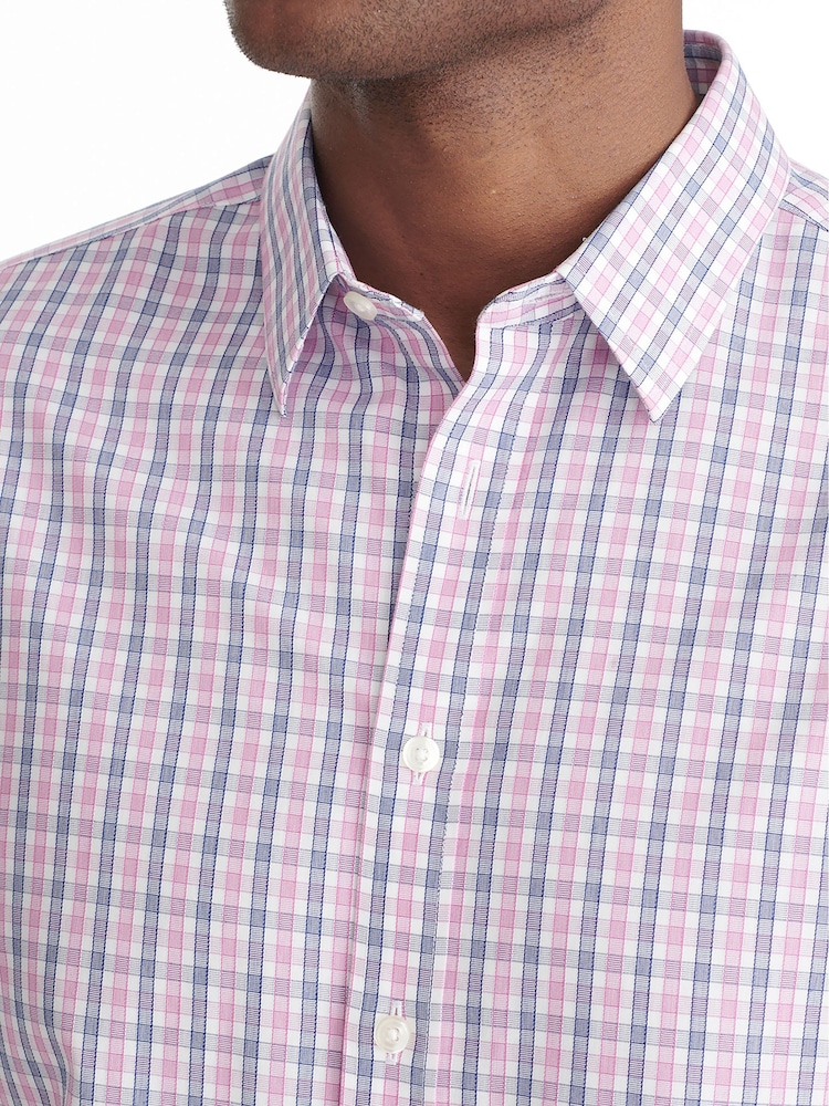 UNTUCKit Pink/Blue 100% Cotton Wrinkle-Free Slim Fit Dolcetto Shirt - Image 3 of 6