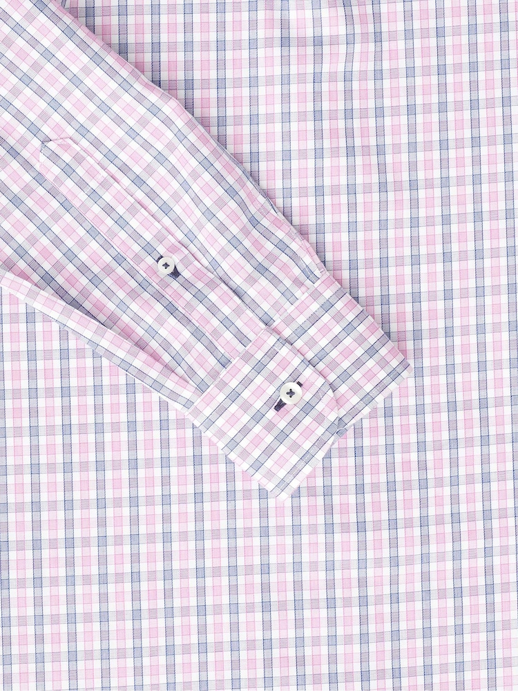 UNTUCKit Pink/Blue 100% Cotton Wrinkle-Free Slim Fit Dolcetto Shirt - Image 6 of 6