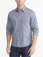 Синий/Серый - UNTUCKit Slim Fit 100% Cotton Wrinkle Free Pio Cesare Shirt - Изображение 1 из 4