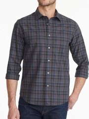 Синий - UNTUCKit 100% Cotton Wrinkle-Free Slim Fit Cordero Shirt - Изображение 1 из 5