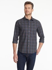 Синий - UNTUCKit 100% Cotton Wrinkle-Free Slim Fit Cordero Shirt - Изображение 5 из 5