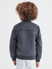 Reiss Airforce Blue Shuffle 13-14 yrs Wool Blend Zip-Through Jacket - Image 5 of 6