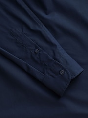 UNTUCKit Navy Blue 100% Cotton Wrinkle-Free Relaxed Fit Castello Shirt - Image 5 of 6