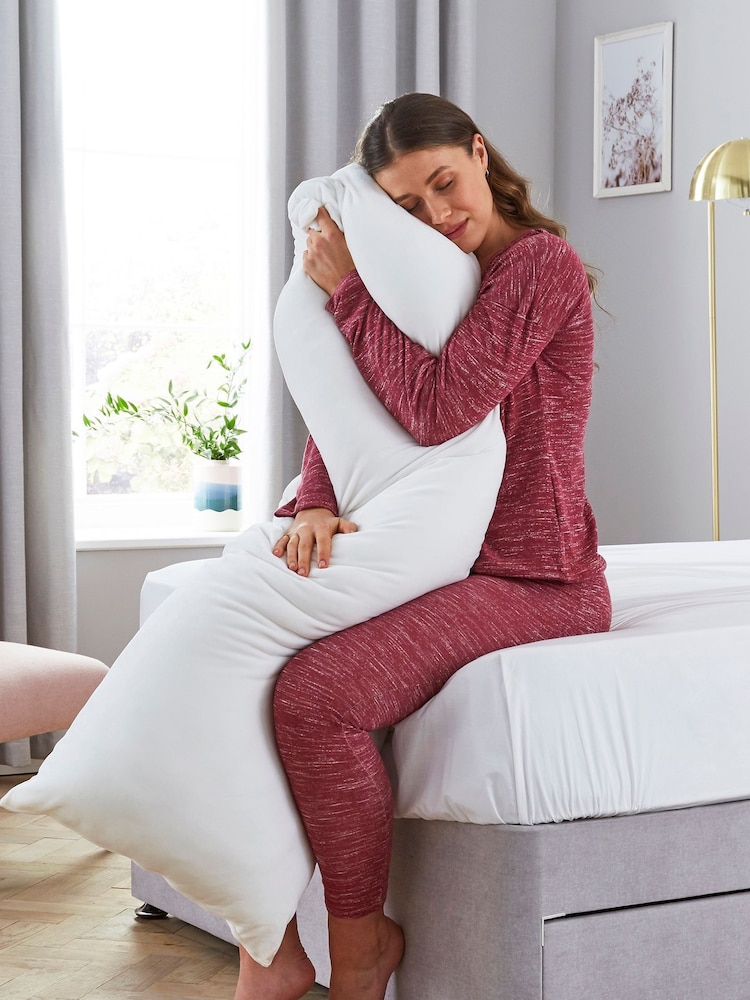 Silentnight Squishy Velvet Touch Body Support Pillow - Image 1 of 4