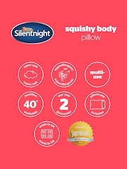 Silentnight Squishy Velvet Touch Body Support Pillow - Image 9 of 9