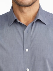 UNTUCKit Blue Regular Fit 100% Cotton Wrinkle Free Orville Shirt - Image 3 of 6