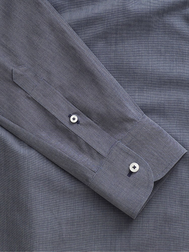 UNTUCKit Blue Regular Fit 100% Cotton Wrinkle Free Orville Shirt - Image 6 of 6