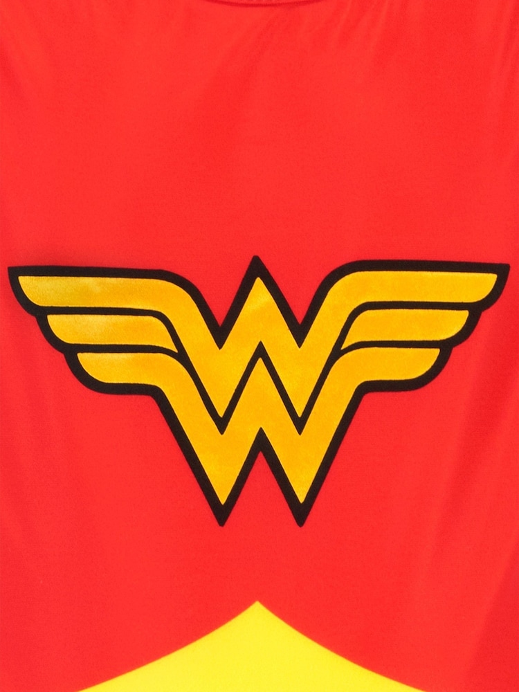 Character Red Kids Wonder Woman Swimsuit - Image 2 of 2