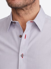 UNTUCKit Purple Wrinkle-Free Relaxed Fit Rubican 100% Cotton Shirt - Image 4 of 6