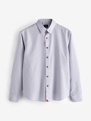 UNTUCKit Purple Wrinkle-Free Relaxed Fit Rubican 100% Cotton Shirt - Image 5 of 6