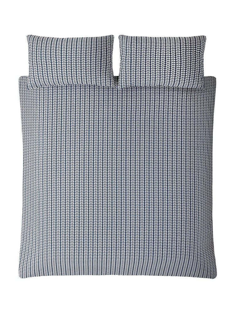 Orla Kiely Blue Tiny Stem 100% Cotton Duvet Cover - Image 2 of 2