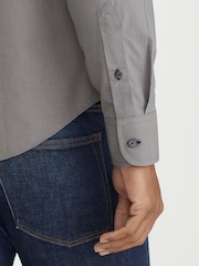 UNTUCKit Dark Grey 100% Cotton Wrinkle-Free Slim Fit Sangiovese Shirt - Image 3 of 5