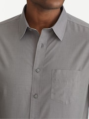 UNTUCKit Dark Grey 100% Cotton Wrinkle-Free Slim Fit Sangiovese Shirt - Image 4 of 5