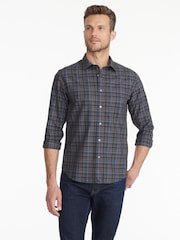 UNTUCKit Blue Dark 100% Cotton Wrinkle-Free Slim Fit Cordero Shirt - Image 2 of 5