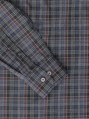 UNTUCKit Blue Dark 100% Cotton Wrinkle-Free Slim Fit Cordero Shirt - Image 5 of 5