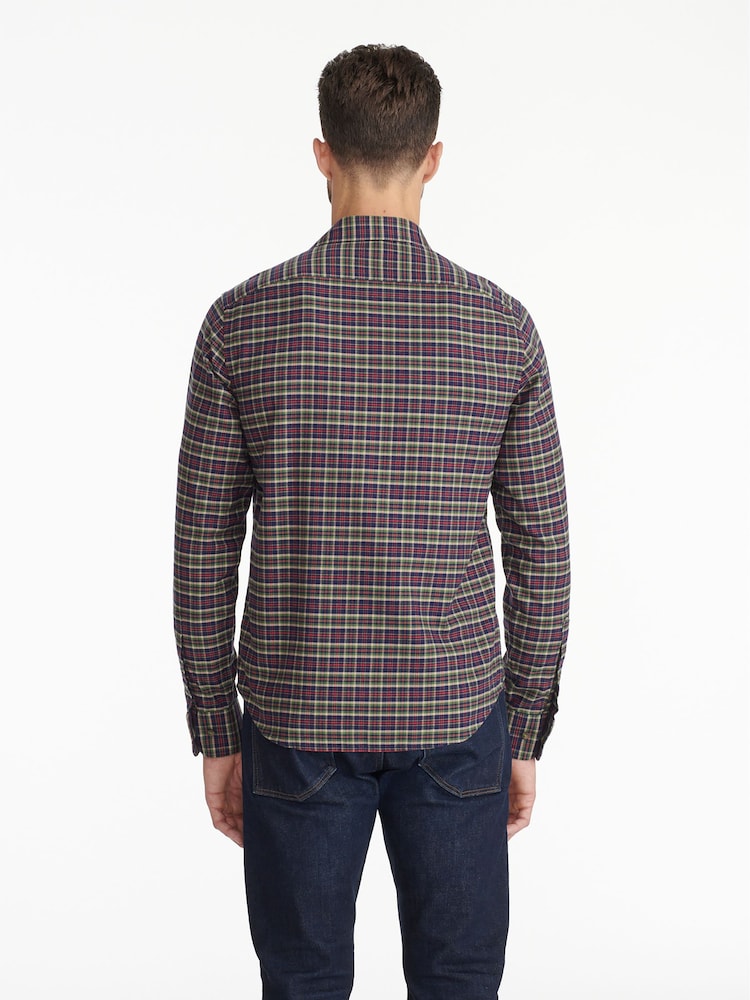 UNTUCKit Purple Regular Fit 100% Cotton Flannel Thelander Shirt - Image 2 of 4