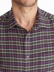 UNTUCKit Purple Regular Fit 100% Cotton Flannel Thelander Shirt - Image 3 of 4