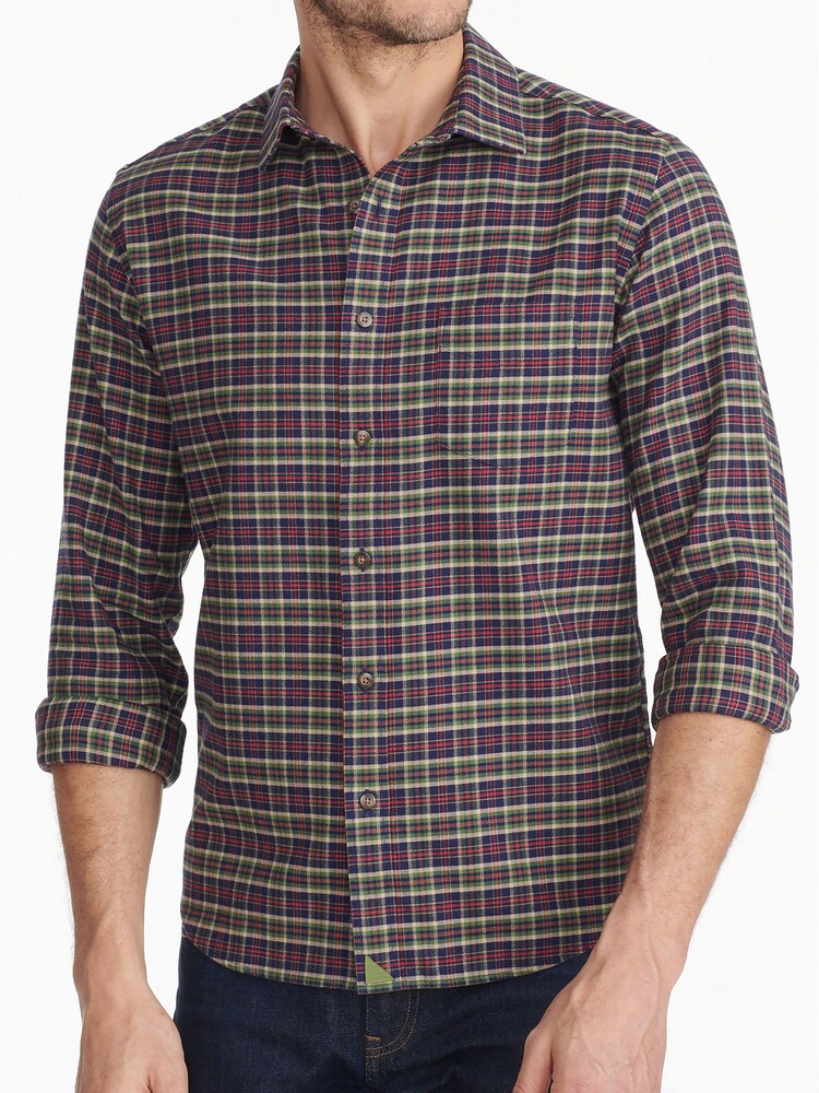 UNTUCKit Purple Regular Fit 100% Cotton Flannel Thelander Shirt - Image 4 of 4
