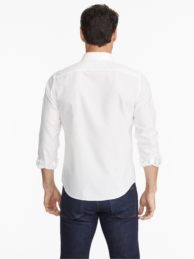 UNTUCKit White Off 100% Cotton Wrinkle-Free Relaxed Fit Las Cases Shirt - Image 2 of 3