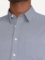 UNTUCKit Blue Light 100% Cotton Wrinkle-Free Short-Sleeve Slim Fit Petrus Shirt - Image 3 of 5