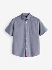 UNTUCKit Blue Light 100% Cotton Wrinkle-Free Short-Sleeve Slim Fit Petrus Shirt - Image 5 of 5