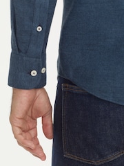 UNTUCKit Blue Sky Wrinkle-Free Regular Fit Veneto 100% Cotton Shirt - Image 4 of 5