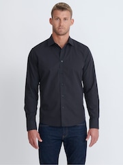 UNTUCKit Black Wrinkle-Free Slim Fit Black Stone 100% Cotton Shirt - Image 1 of 5