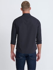 UNTUCKit Black Wrinkle-Free Slim Fit Black Stone 100% Cotton Shirt - Image 2 of 5