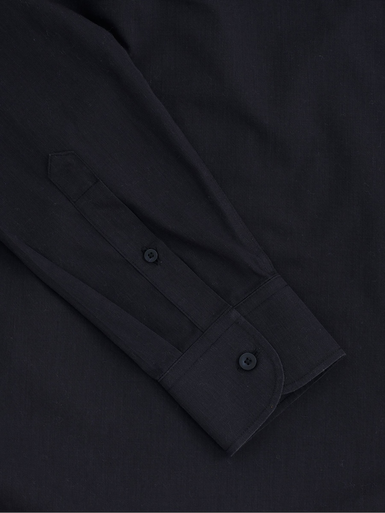 UNTUCKit Black Wrinkle-Free Slim Fit Black Stone 100% Cotton Shirt - Image 5 of 5