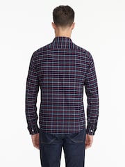 UNTUCKit Blue Dark 100% Cotton Flannel Regular Fit Bozeman Shirt - Image 2 of 6