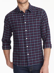 UNTUCKit Blue Dark 100% Cotton Flannel Regular Fit Bozeman Shirt - Image 3 of 6