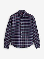UNTUCKit Blue Dark 100% Cotton Flannel Regular Fit Bozeman Shirt - Image 5 of 6
