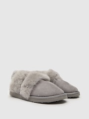 Schuh Grey Harper Faux Fur Mules - Image 2 of 4