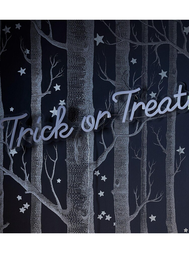 Lights4fun Orange Trick Or Treat Halloween Neon Wall Light - Image 2 of 4