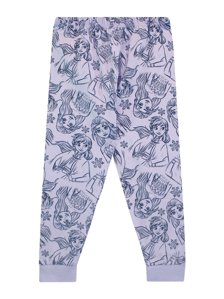 Character Blue Frozen Disney Frozen Long Sleeve Pyjamas - Image 3 of 5