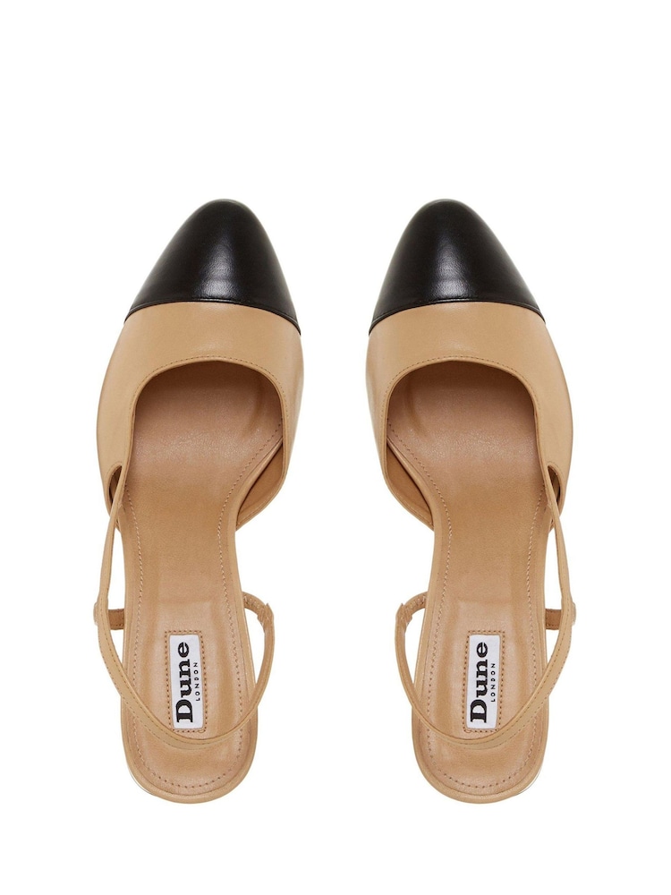 Dune London Neutral Crofts Slingback Pumps - Image 4 of 5