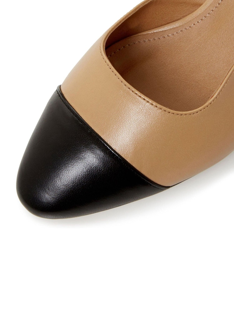 Dune London Neutral Crofts Slingback Pumps - Image 5 of 5