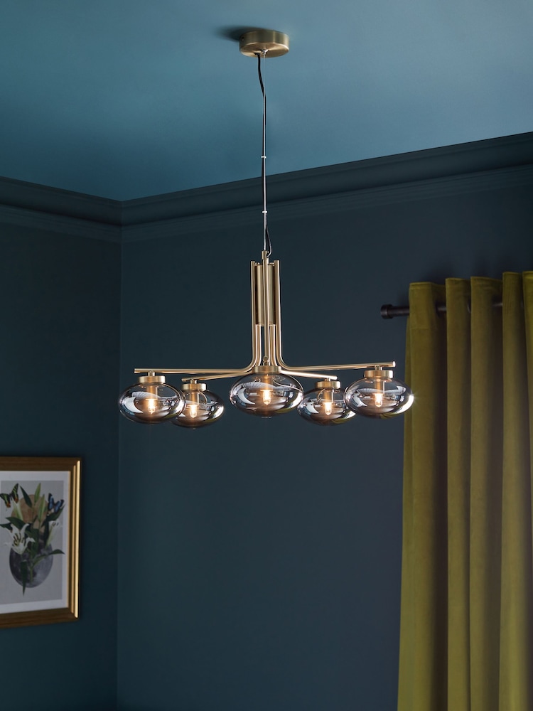 Brass Colton 5 Light Chandelier - Image 1 of 4