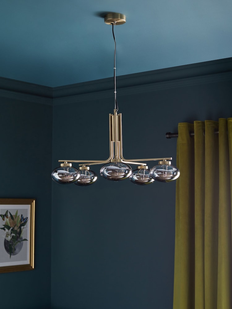 Brass Colton 5 Light Chandelier - Image 2 of 4